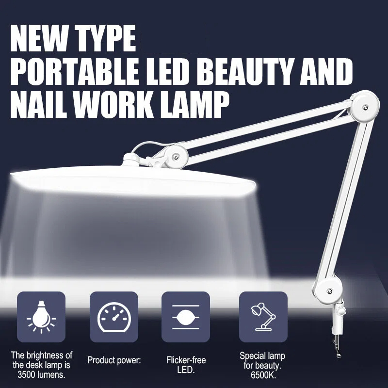 Office Furniture Table - 24W LED Desk Lamp with Clam