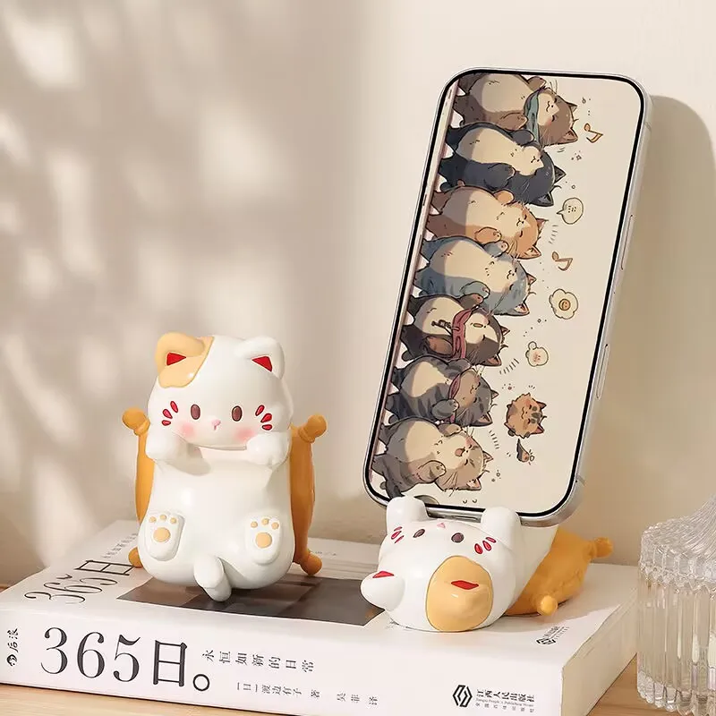 Office Furniture Table - Cute Cartoon Cat Desktop Ornaments, Phone