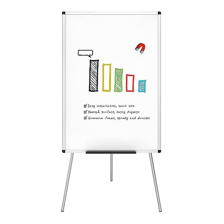 Whiteboard Easel Tripod - Magnetic Portable Easel Dry Erase Board,