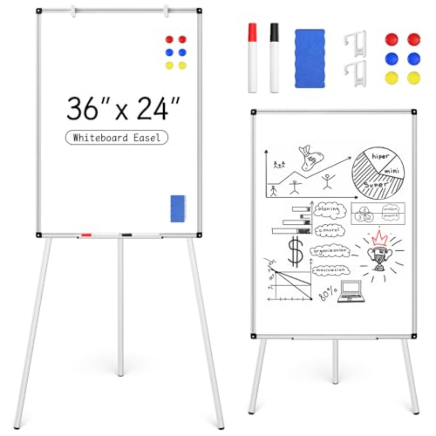 Whiteboard Easel Tripod - Magnetic Whiteboard Easel Stand Dry Erase