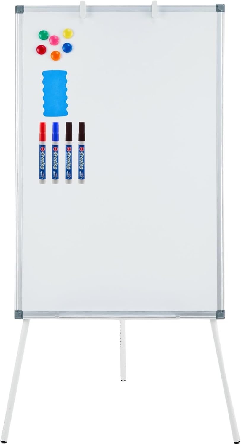 Whiteboard Easel Tripod - Stand White Board, Magnetic Whiteboard Easel