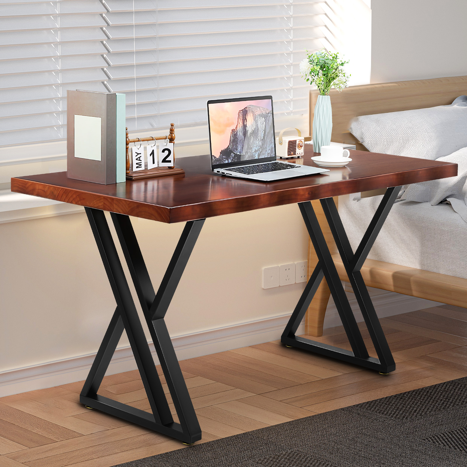 Office Furniture Dimensions - Heavy-Duty Solid Wood Computer Desk with