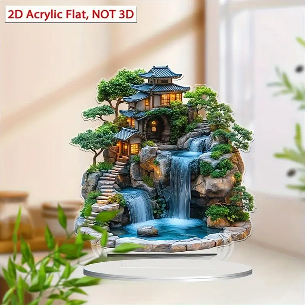 Office Furniture Wholesale - 2D Flat, 1pc Bohemian Japanese Garden