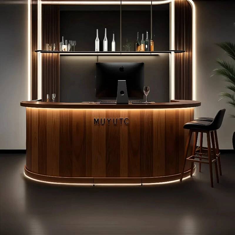 Office Furniture Services - Wood Service Reception Desks Counter Luxury