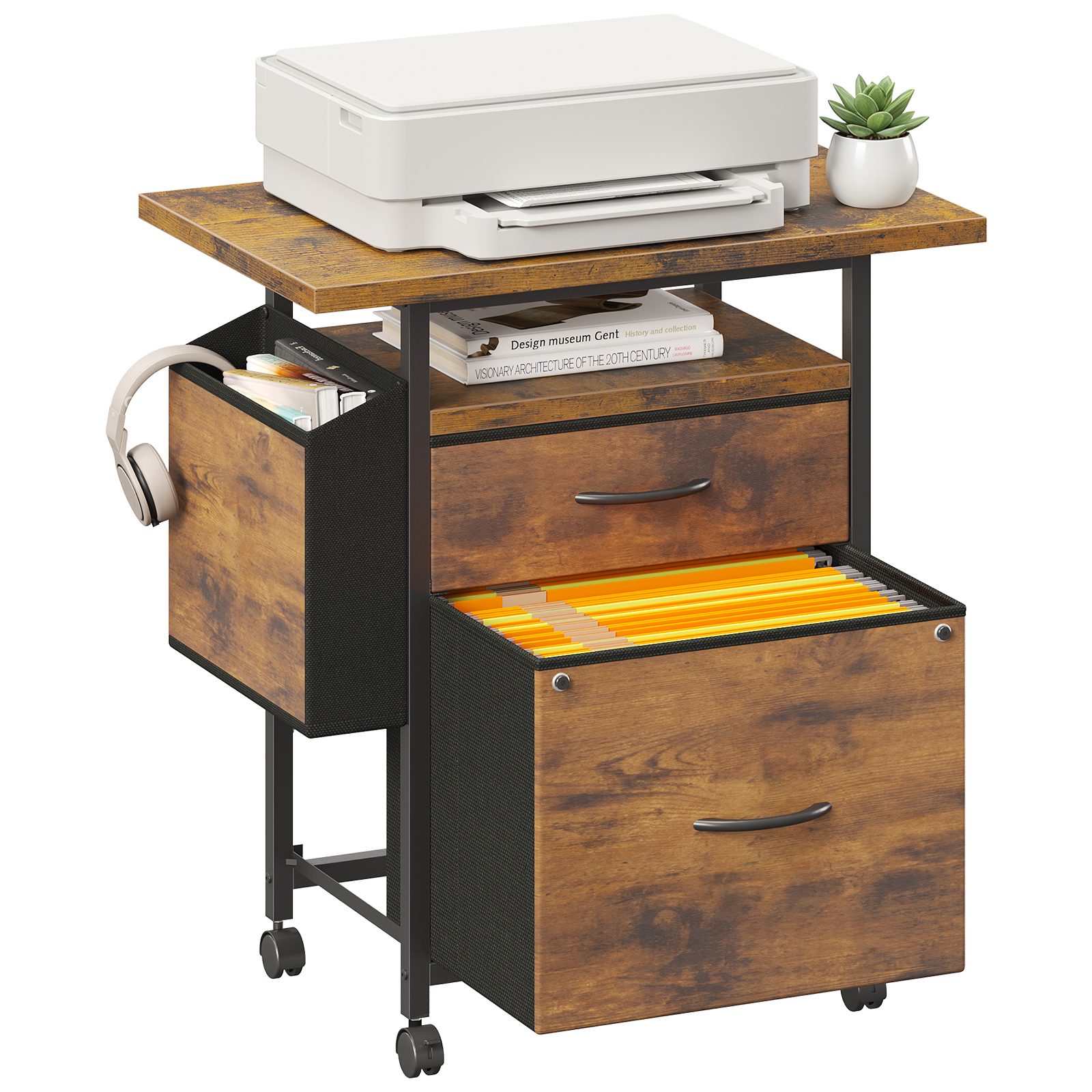 JHK Mobile File Cabinet with 2 - Office Furniture Dimensions のレビューと価格