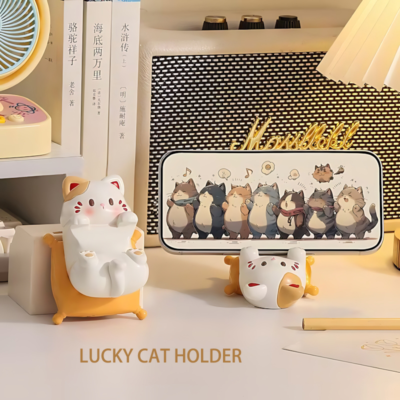 Cute Cartoon Cat Desktop Ornam - Office Furniture Table のレビューと価格