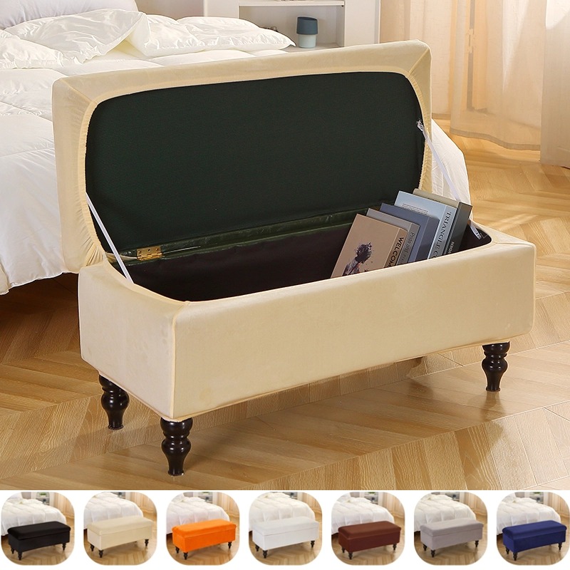 1PC Soft Velvet Storage Stool  - Office Furniture Dimensions のレビューと価格