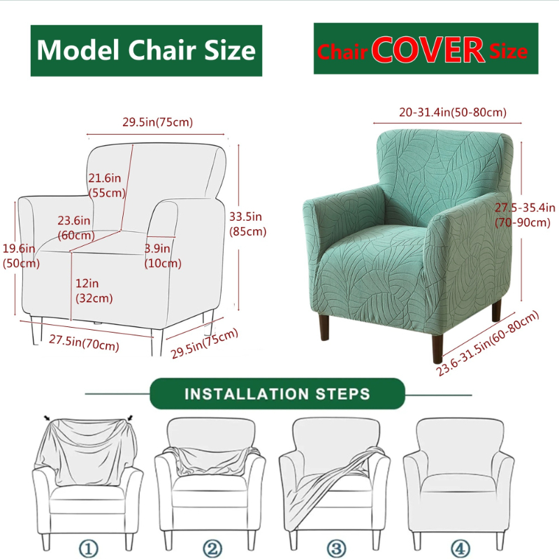 1PC Tub Bar Sofa Cover Jacquar - Office Furniture Dimensions のレビューと価格