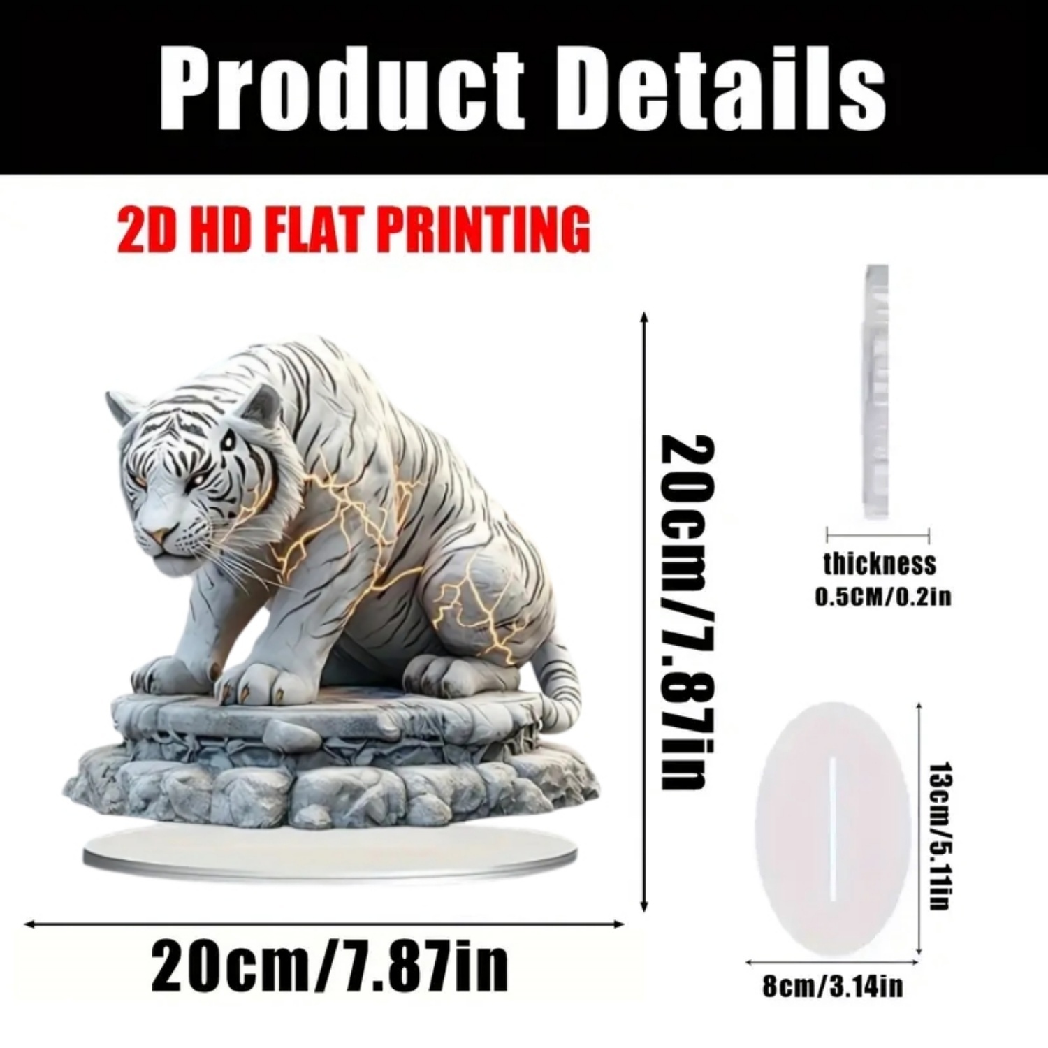 Two Tigers Statue,2D Flat Anim - Office Furniture Direct のレビューと価格