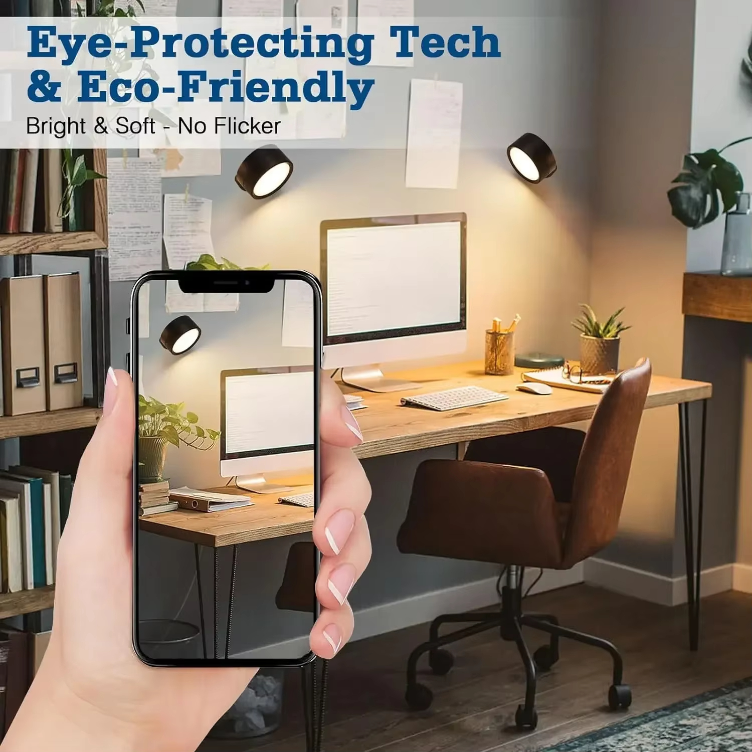 1pc Office Desk Lamp LED Magne - Office Furniture Table のレビューと価格