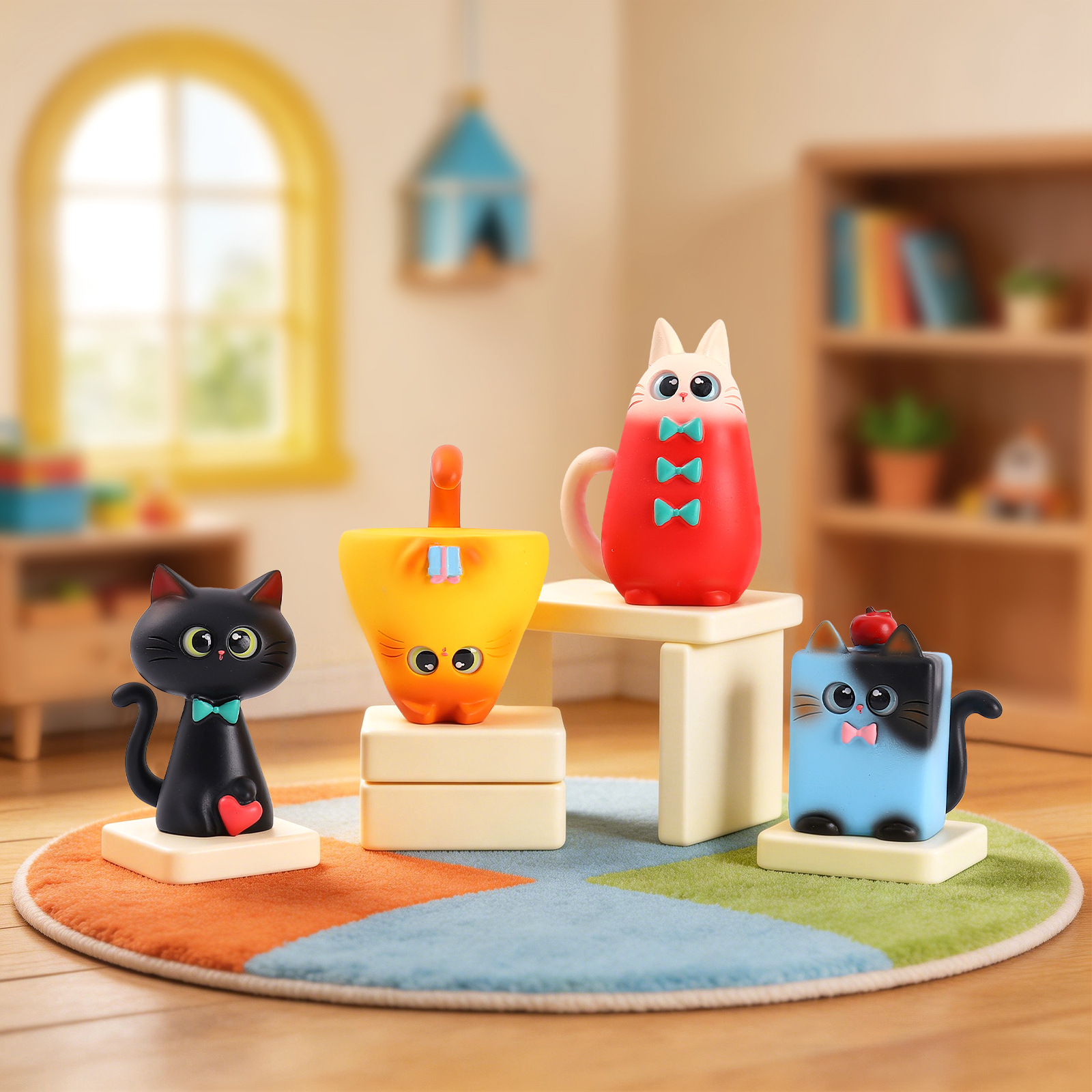 Blind Box Cat Figurine Resin C - Office Furniture Direct のレビューと価格
