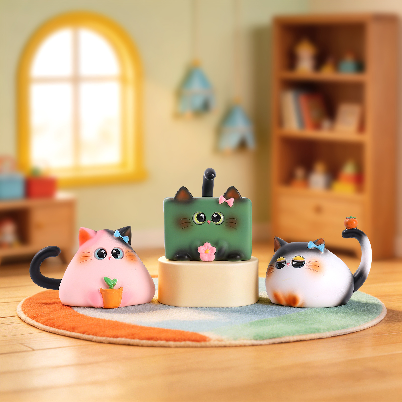 Blind Box Cat Figurine Resin C - Office Furniture Direct のレビューと価格