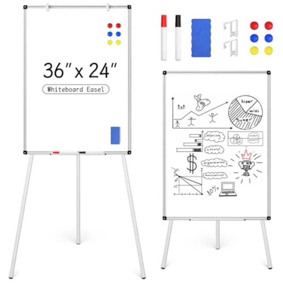Magnetic Whiteboard Easel Stan - Whiteboard Easel Tripod のレビューと価格