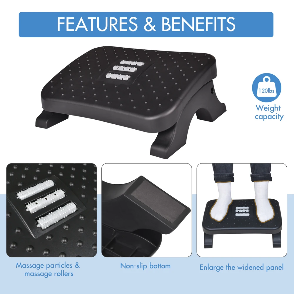 Ergonomic Under Desk Footrest  - Office Furniture Wholesale のレビューと価格