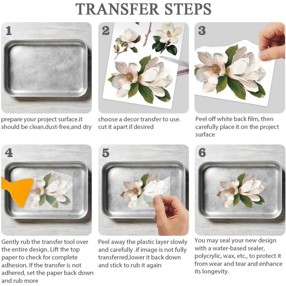 3pcs/Set Rose Rub on Transfers - Office Furniture Wholesale のレビューと価格