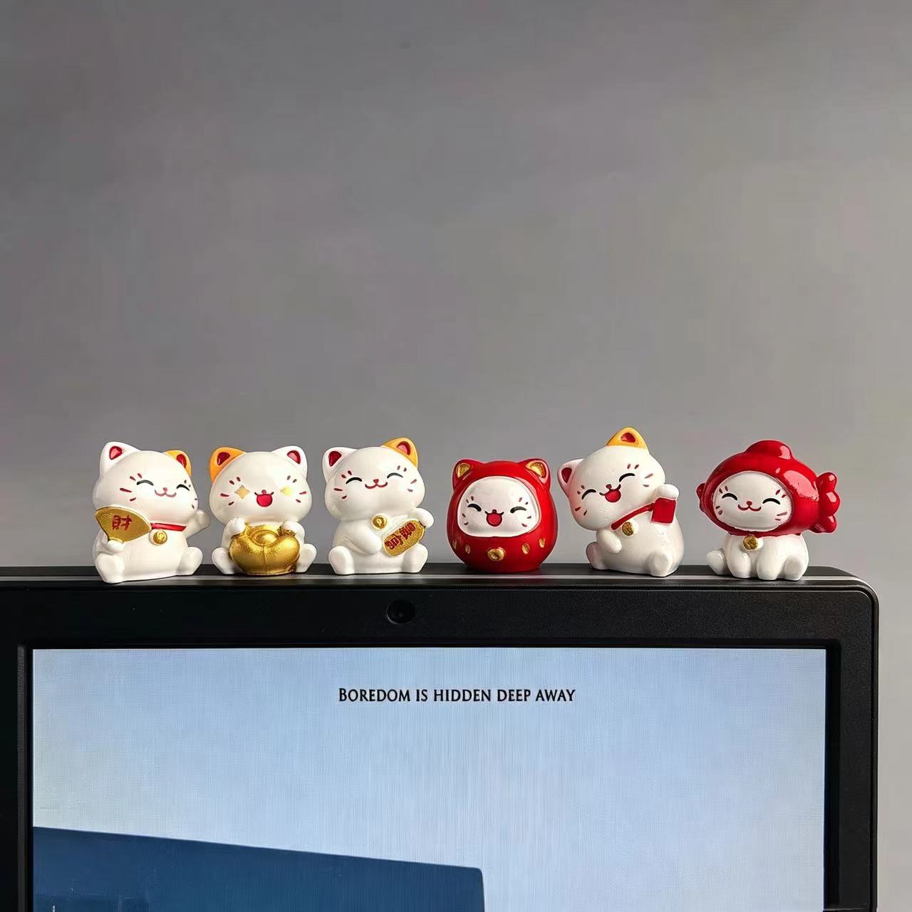 6 Cute Money-Drawing Cat Kitte - Office Furniture Table のレビューと価格
