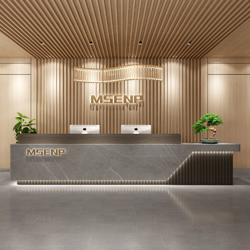 Wood Luxury Reception Desk Cou - Office Furniture Services のレビューと価格