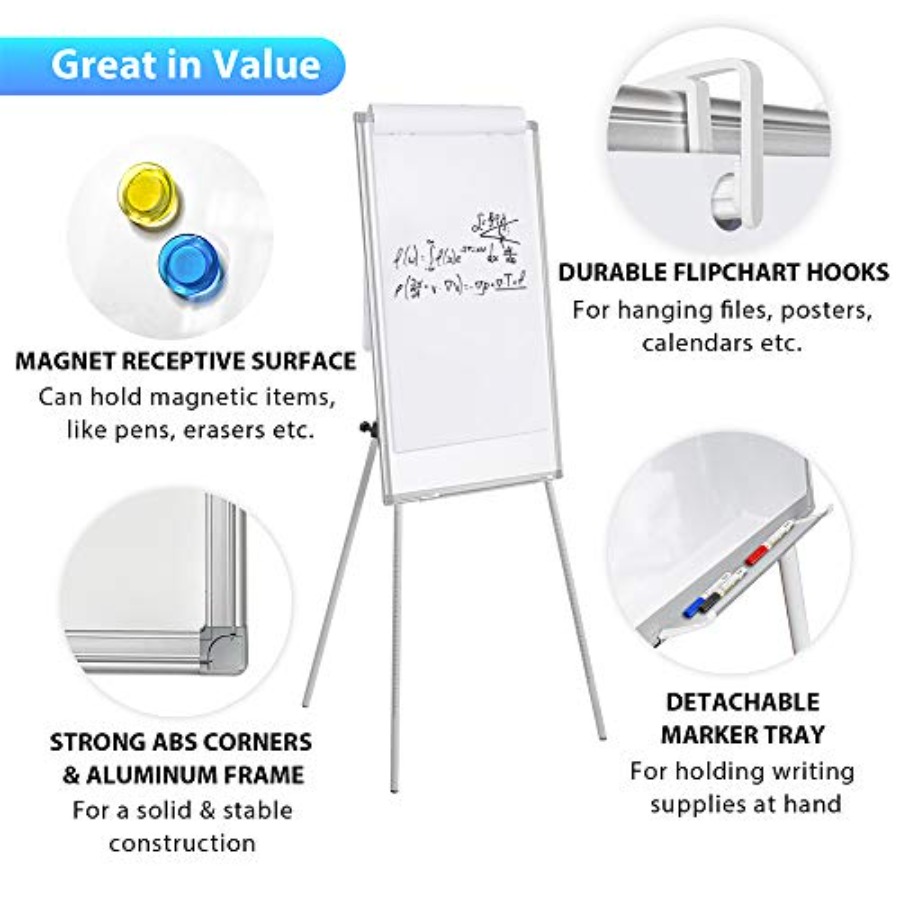 Easel Whiteboard - Magnetic Po - Whiteboard Easel Tripod のレビューと価格