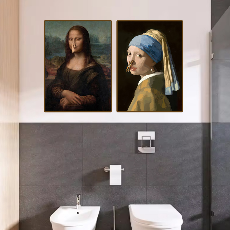 1pc Funny Abstract Bathroom To - Office Furniture Direct のレビューと価格