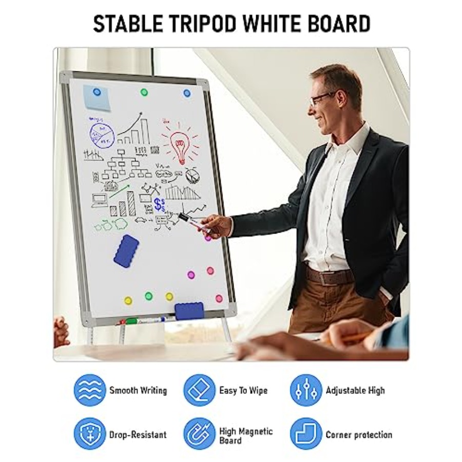 Easel Whiteboard with Stand, 3 - Whiteboard Easel Tripod のレビューと価格