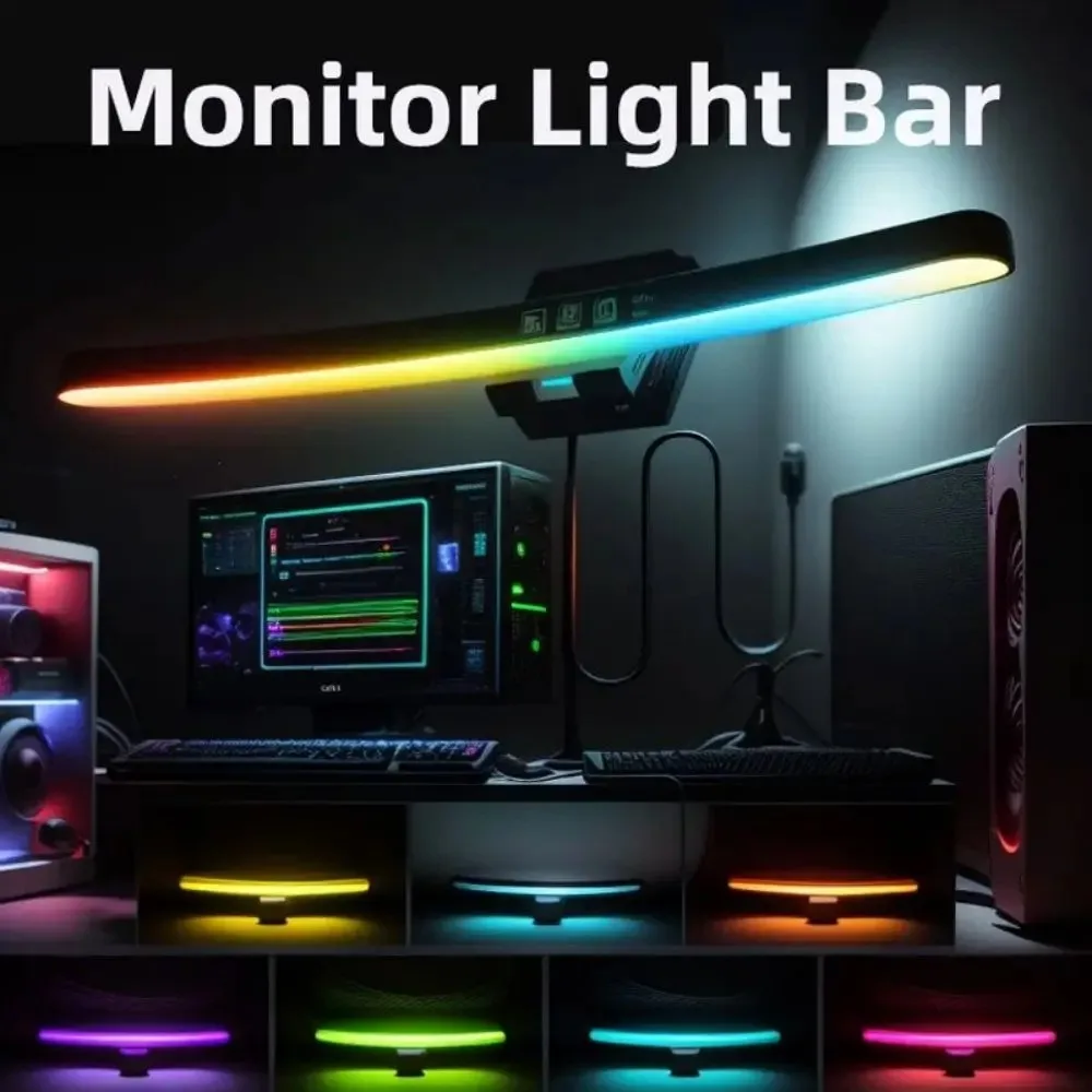 Curved Monitor Light Bar 3 Col - Office Furniture Table のレビューと価格