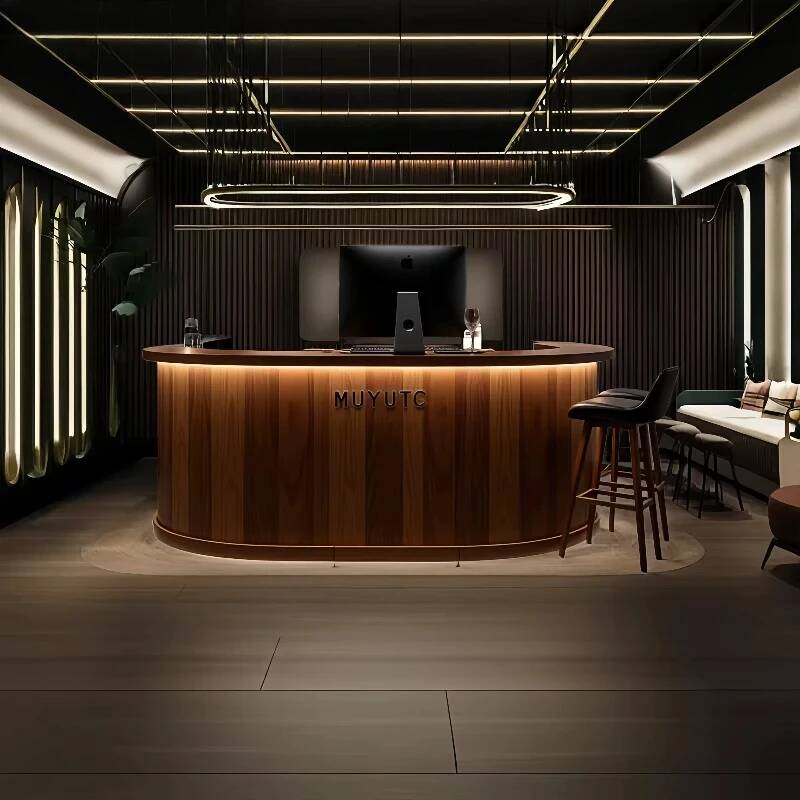 Wood Service Reception Desks C - Office Furniture Services のレビューと価格