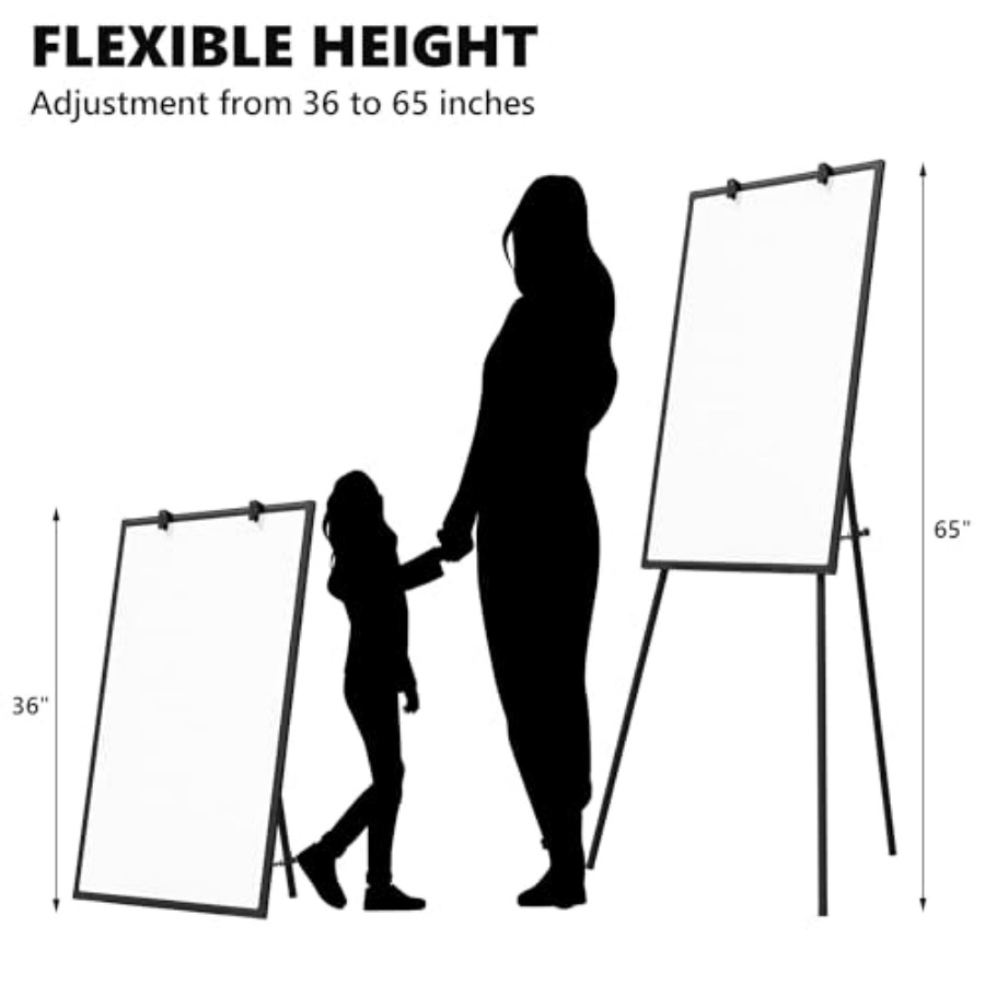 Large Whiteboard Easel with St - Whiteboard Easel Tripod のレビューと価格